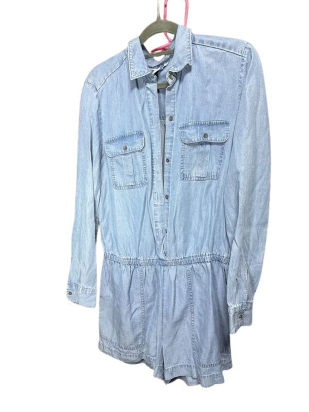 Daily Ritual Light Wash Denim Romper Playsuit Women's Size Medium M US 8-10